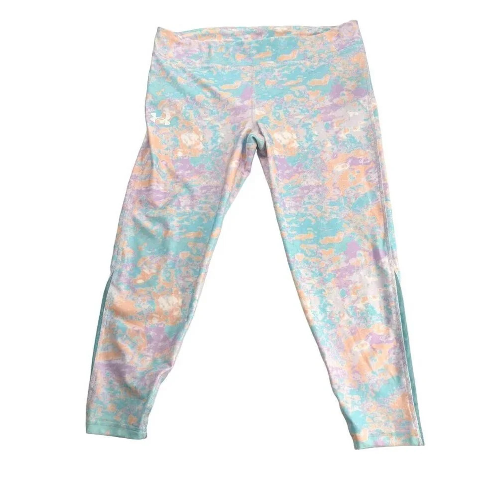 Under Armour Motion Printed Crop Leggings for Girls Size Youth‎ XL NWT